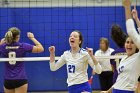 Volleyball vs Emerson  Wheaton College Women's Volleyball vs Emerson College. - Photo by Keith Nordstrom : Wheaton, Volleyball, VB2019